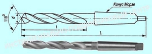Сверло d  5,0 к/х Р6М5 (cnic43145)