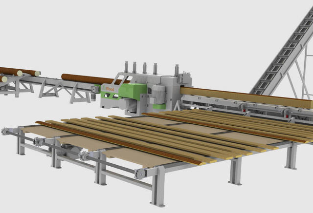 Фрезерно-пильный станок для тонкомера EcoWood UFP-260 — фото 28