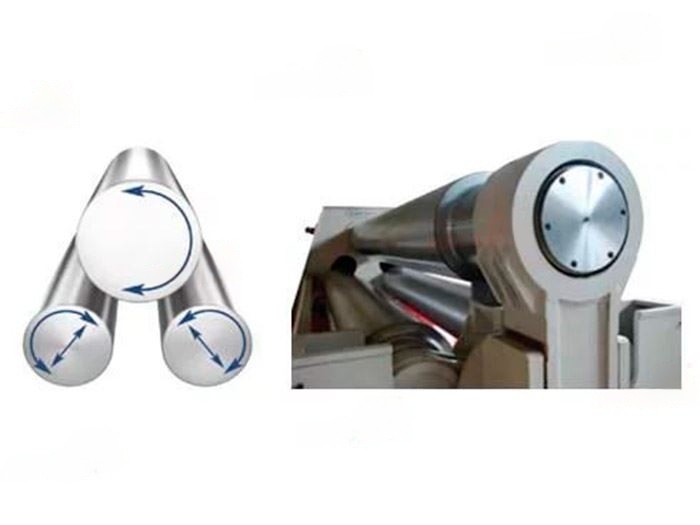 Мощные трехвалковые вальцы с гидроприжимом Bendmak CY3R-HHS 360-25/25 — фото 6
