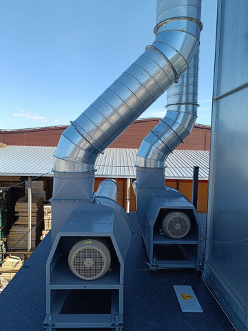 Фильтр рукавный цилиндрический с силосом EcoWood Industrial SC-75 — фото 6